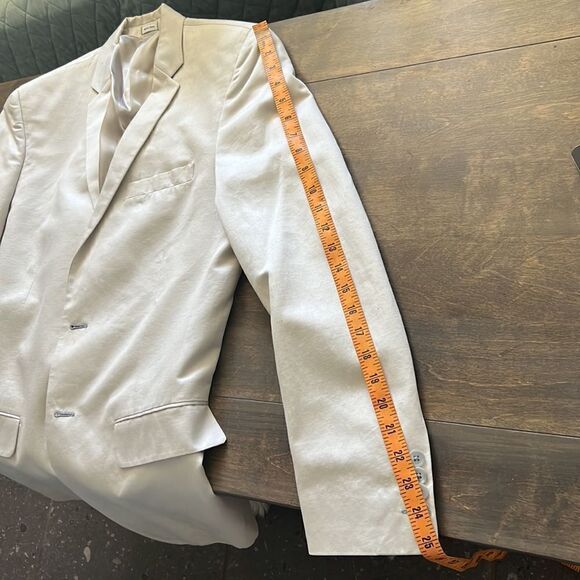 Calvin Klein cream/light beige blazer Jacket Mens - Picture 11 of 11